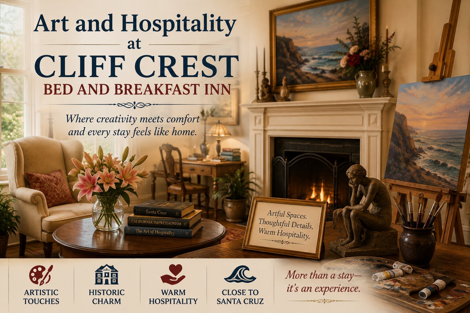 Art and Hospitality at Cliff Crest Bed and Breakfast Inn