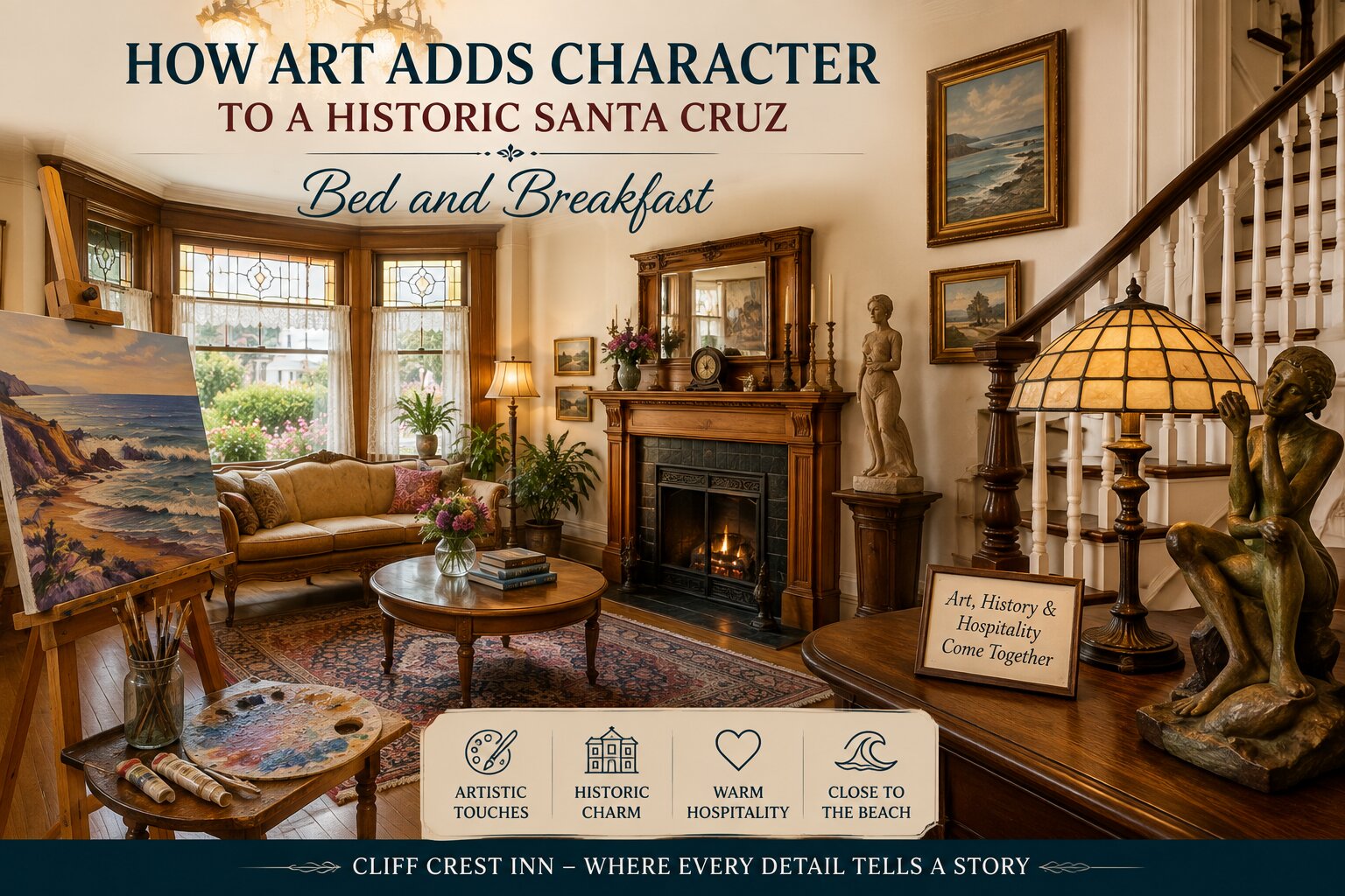 How Art Adds Character to a Historic Santa Cruz Bed and Breakfast